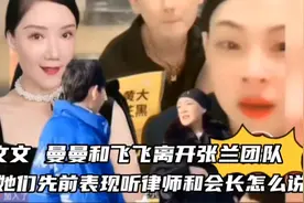文文 曼曼和飞飞离开张兰前表现，听听律师和会长怎么说视频封面