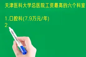 天津医科大学总医院工资最高的六个科室排名视频封面