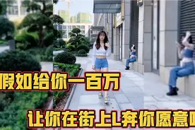 搞笑片段：假如给你一百万，让你在街上L奔你愿意吗视频封面