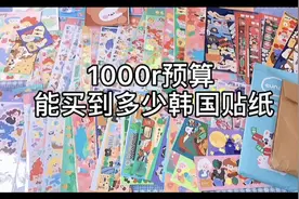 好久不见宝子们。看看1000r到底能买多少泡菜🇰🇷贴纸视频封面