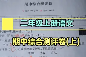 一线教师详细讲解二年级上册语文期中综合测评卷(上)，值得收藏！视频封面