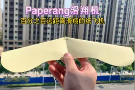 教你一款百分之百远距离滑翔的纸飞机，折法简单极易上手。视频封面