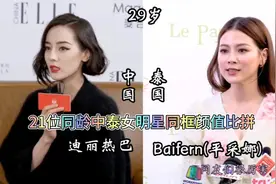 21位同龄中泰女明星颜值同框比拼，迪丽热巴打平手，刘涛不敌砂楚视频封面