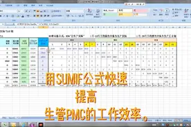 Excel技巧，只用几秒学会用SUMIF函数制作生产实际与计划报表视频封面