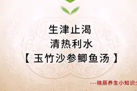 玉竹党参麦冬鲫鱼汤，生津止渴清热利水，@养生药膳养生小知识视频封面