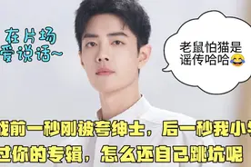 肖战前一秒刚被夸绅士，后一秒我小时候买过你的专辑，自己跳坑啊视频封面
