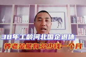 1962年出生38年工龄，个人账户17万，河北国企退休养老金有多少视频封面