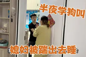 深夜村里的狗叫不停，媳妇气的汪汪叫，少奇直接把媳妇踹出去睡！视频封面
