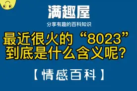 最近很火的8023，到底是什么含义呢？视频封面