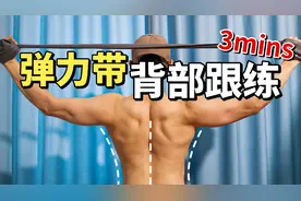 3分钟弹力带背部训练｜改善含胸驼背，打造完美背部线条视频封面