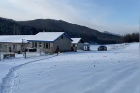 实拍黑龙江林区，大雪封山，零下二十多度只有一户人家视频封面