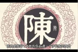 陈姓的起源历史和现状视频封面