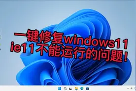 一招修复windows11系统无法使用 ie11浏览器视频封面