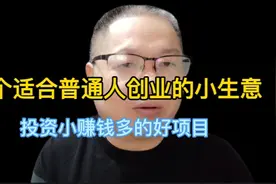两个适合普通人创业的小生意 投资小赚钱多的好项目视频封面