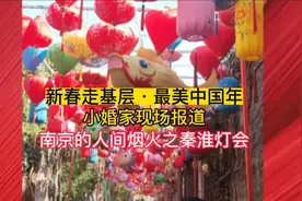 小婚家记者安妮现场报道，春节来南京，一定要赏灯会。视频封面