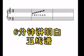 6分钟讲明白《五线谱》，强烈建议收藏视频封面