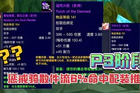 魔兽世界TBC怀旧服：P3阶段惩戒骑散件流6%命中配装推荐视频封面