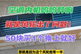 空调内机异响，风轮问题！50块买1个换上就OK！分享家电清洗干货视频封面