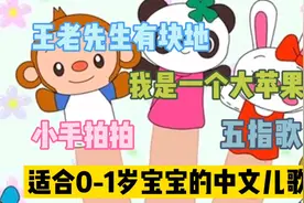 适合0-1岁宝宝的儿歌，配合亲子互动，帮宝宝认识小手和动物叫视频封面