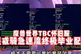 魔兽世界TBC怀旧服：P5阶段惩戒骑急速流版本毕业配装，超高急速视频封面