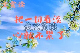 美文赏读:把一切看淡，心就不累了。视频封面