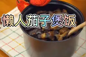 懒人茄子煲饭制作最简单，一大碗扫光视频封面