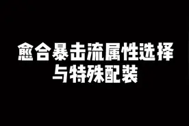 魔兽世界怀旧服，愈合暴击流奶德属性选择与特殊配装视频封面