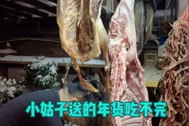 路妹回娘家过年送大礼 大雁羊肉牛肉挂满露台 路嫂直呼浪费吃不完视频封面