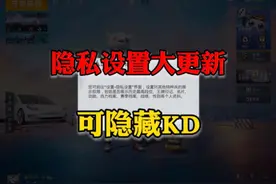 吃鸡隐私设置大更新，可以隐藏KD，非常的人性化！视频封面