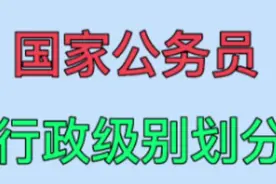 国家公务员，行政级别划分，您知道吗视频封面
