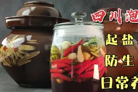 四川泡菜的传统做法，如何起盐水，如何预防生花，日常如何养护