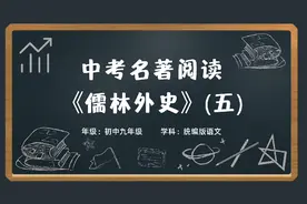 初中语文7-9年级中考名著阅读考点视频讲解《儒林外史》（五）视频封面