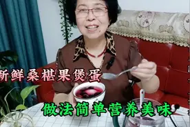 生活点滴分享：鲜桑椹果滚鸡蛋，营养丰富能量满满…视频封面