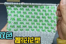 【第396期】非常立体的双色提花花型，开春织件开衫太美啦视频封面