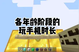 我的世界：各年龄阶段玩手机时长，为什么小学生只有一点点！视频封面