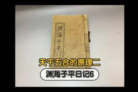 渊海子平日记6-天干五合的原理二视频封面
