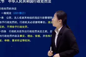 精讲 第五章 第二节 中华人民共和国行政处罚法视频封面