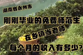 湖南四线小城市永州，免费师范生在乡镇当老师，每个月收入有多少视频封面