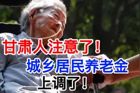甘肃人注意了，必看！城乡居民基础养老金又上调了！视频封面