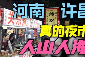 自驾河南许昌，古城边上真正的夜市，小吃摊多价格便宜看着有食欲视频封面