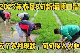 2023年农民5句顺口溜，反应农村现状，句句大实话深入人心视频封面