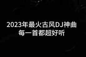 2023年最火古风DJ神曲每一首都超好听最后一首我觉得肯定有人会唱
