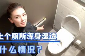 农村丫头不会用智能马桶，一失误马桶变喷泉，不用纸真能洗干净？视频封面