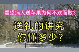 看望病人送苹果有何不妥？英美法日德阿拉伯拉美等国送礼有何讲究视频封面