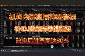 机构专用神器指标，SKDJ叠加布林线短线精髓分享，实现一年翻倍！视频封面