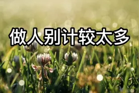 听听大实话:做人别计较太多，有些人对你来说不重要，别计较视频封面