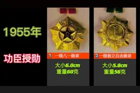 1955年首次给革命战争功臣授勋，十二枚勋章解放勋章究竟有那些？视频封面