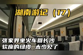 张家界坐火车回长沙，坐到了软座的绿皮，这个车型是非常稀有的视频封面