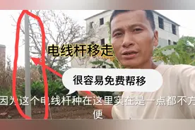 按正常手续申请移走电线杆是免费的，私自请别人移掉的要几千块钱视频封面