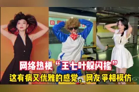 王七叶躲闪摇是什么梗？这有病又优雅的感觉，网友争相模仿视频封面